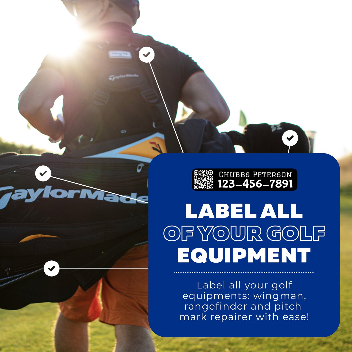 Golf Club Labels - 32 labels